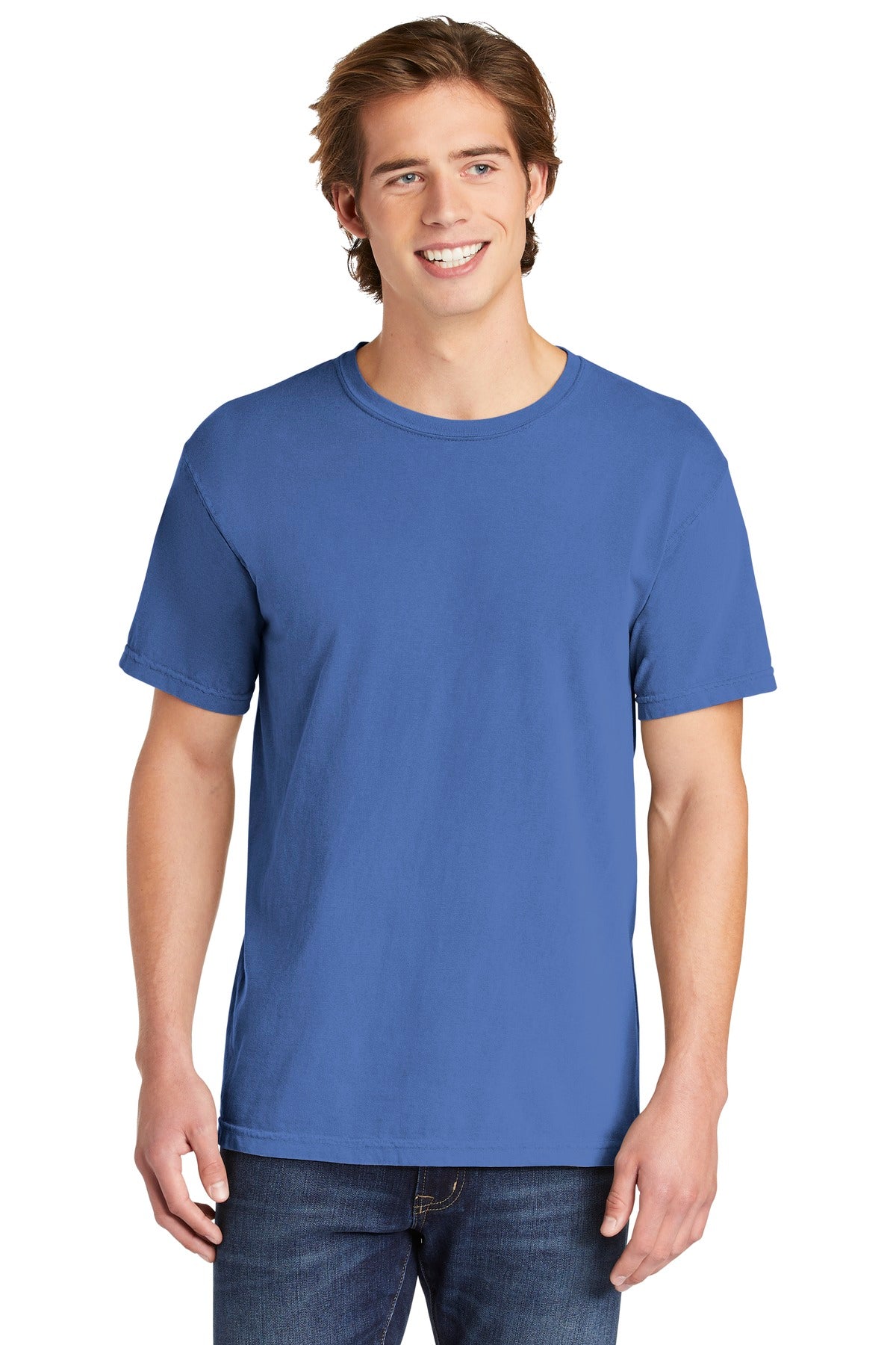 COMFORT COLORS ® Heavyweight Ring Spun Tee. 1717 - Flo Blue