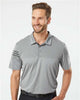 Men's Heathered 3-Stripes Colorblocked Polo