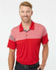 Heathered 3-Stripes Colorblocked Polo