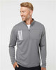 Men's 3-Stripes Double Knit Quarter-Zip Pullover