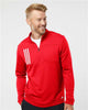 Men's 3-Stripes Double Knit Quarter-Zip Pullover