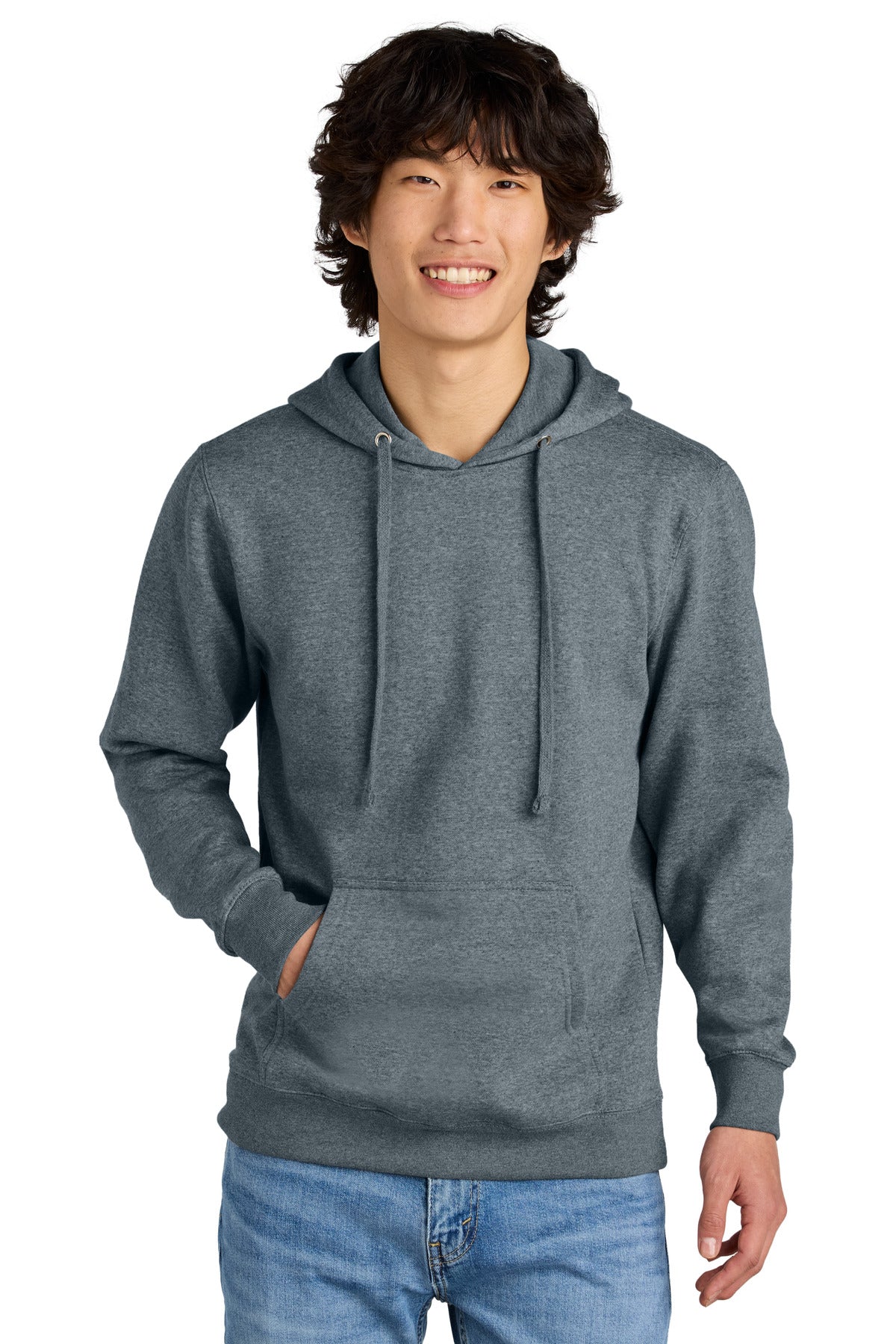 District ® V.I.T. ™ Fleece Hoodie DT6100 - Flint Blue Heather