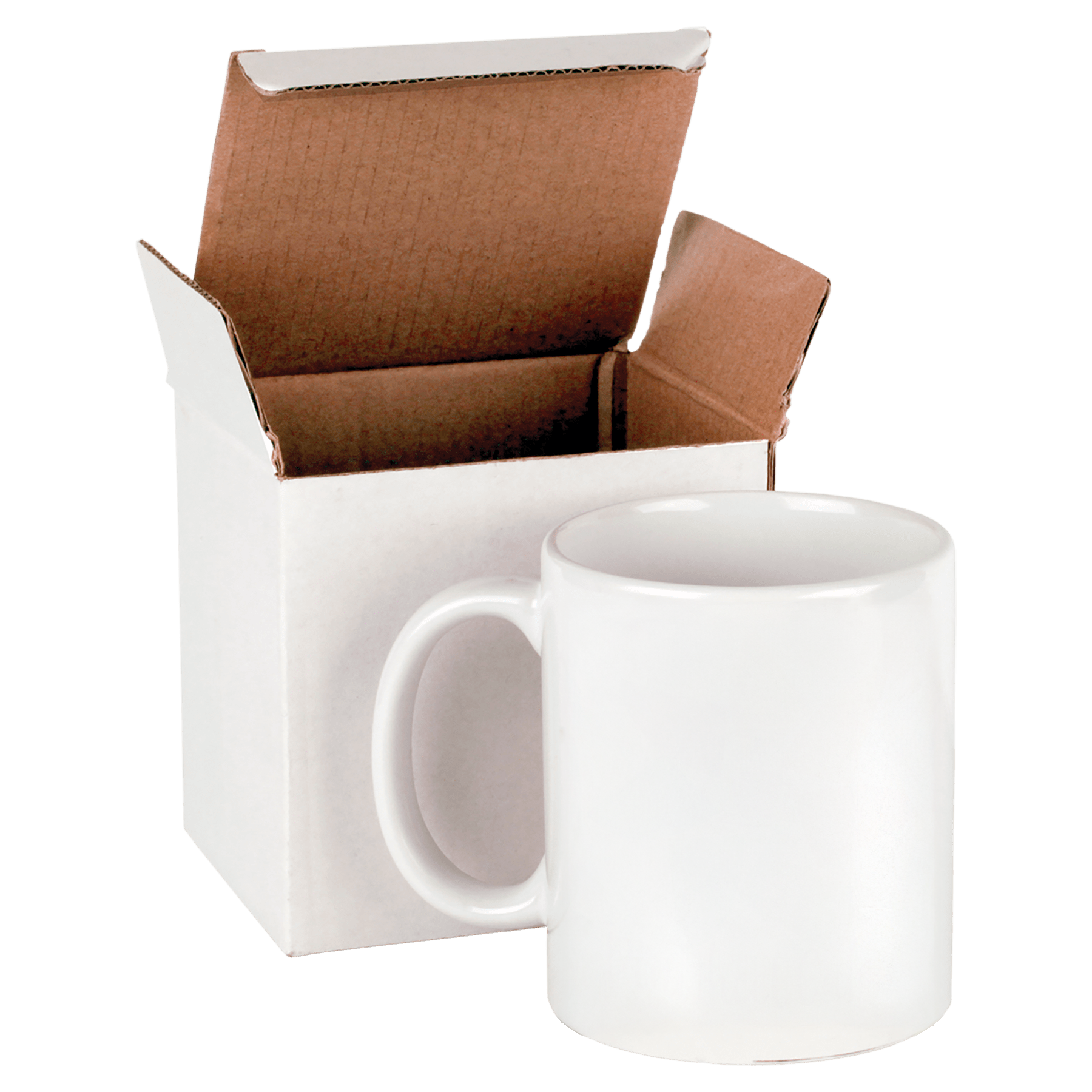 11 oz. White Sublimatable Ceramic Mug with White Box