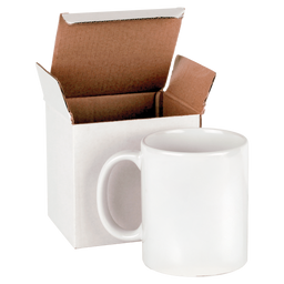11 oz. White Sublimatable Ceramic Mug with White Box