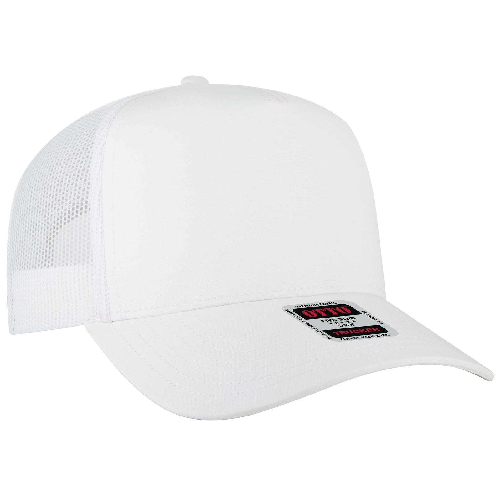 OTTO CAP 5 Panel Mid Profile Mesh Back Trucker Hat