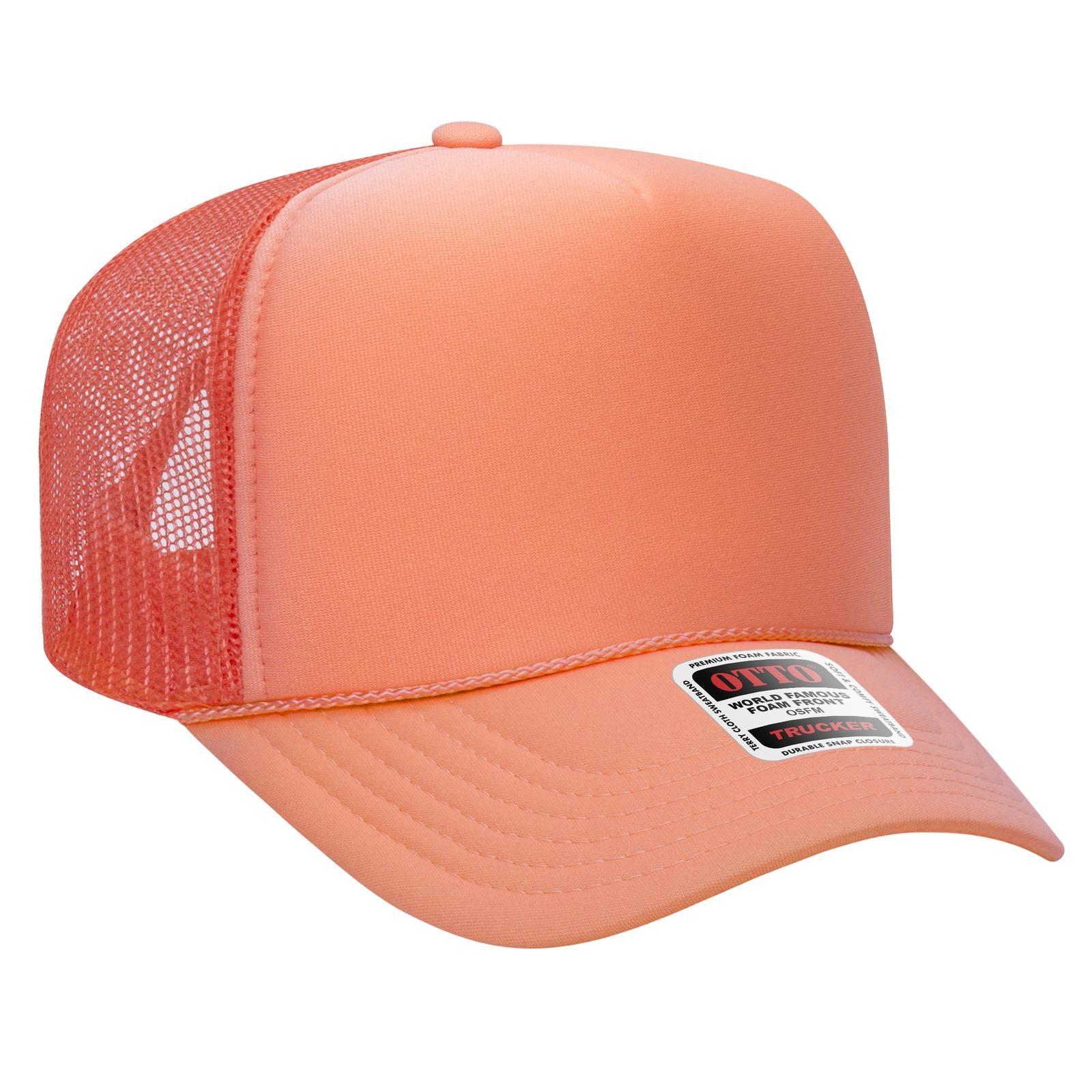 OTTO CAP 5 Panel High Crown Mesh Back Trucker Hat