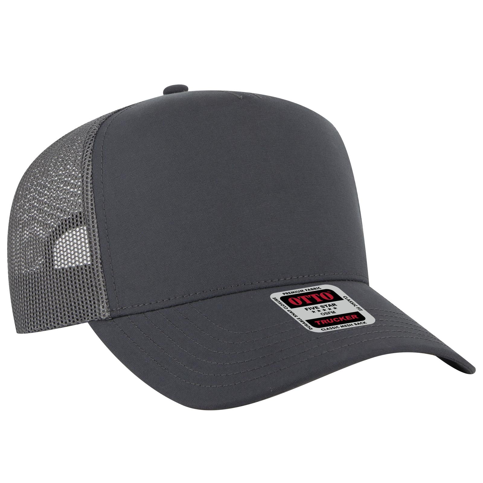 OTTO CAP 5 Panel Mid Profile Mesh Back Trucker Hat