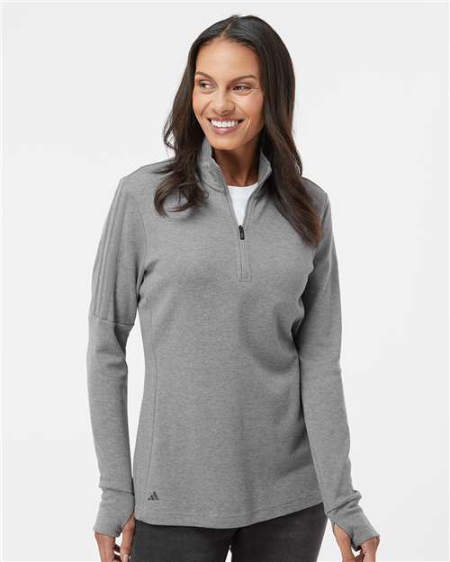 Women's 3-Stripes Quarter-Zip Pullover Sweater