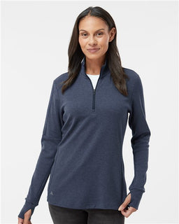 Women's 3-Stripes Quarter-Zip Pullover Sweater