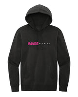 IMAGE Fleece Hooded Pink Logo