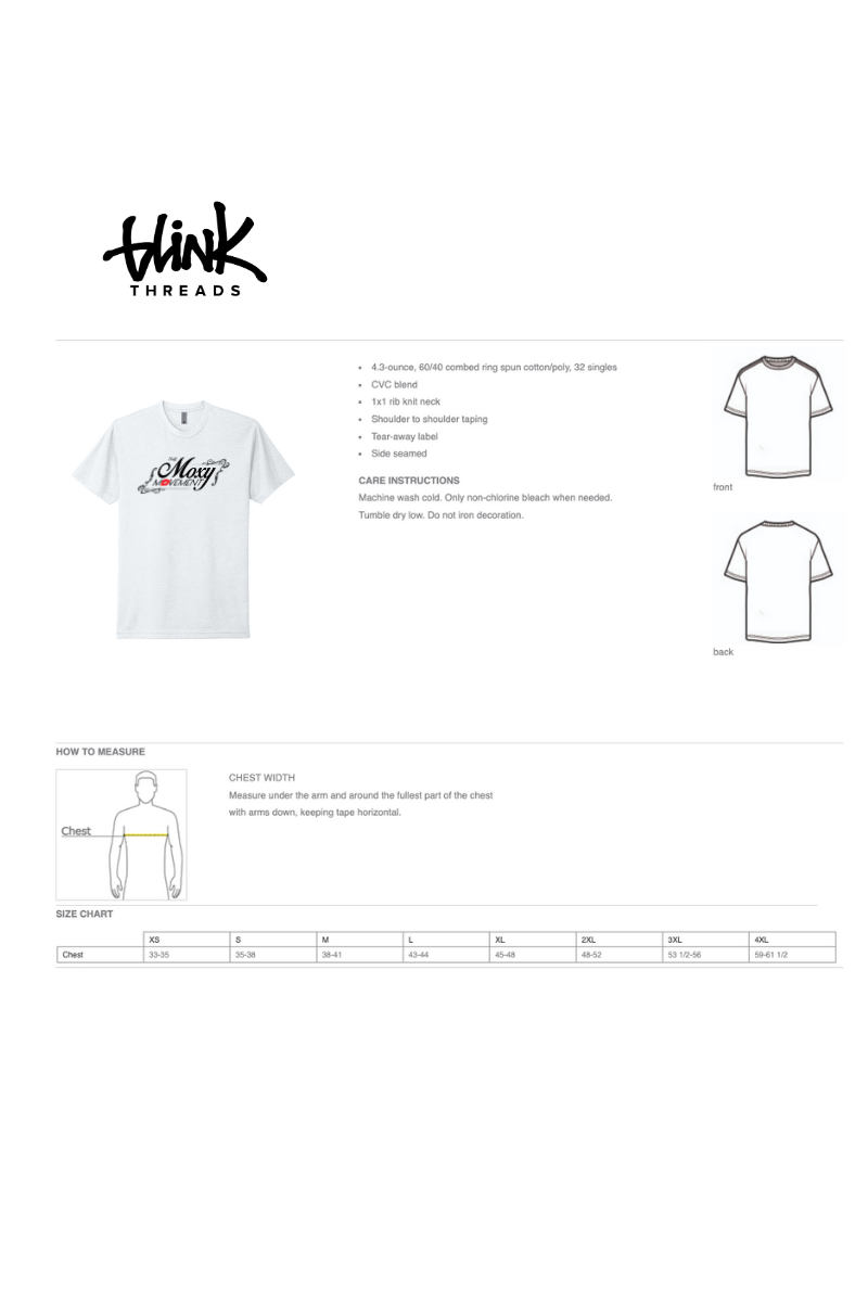 Moxy Classic White Tee