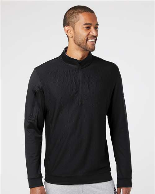 Men's Performance Textured Quarter-Zip Pullover