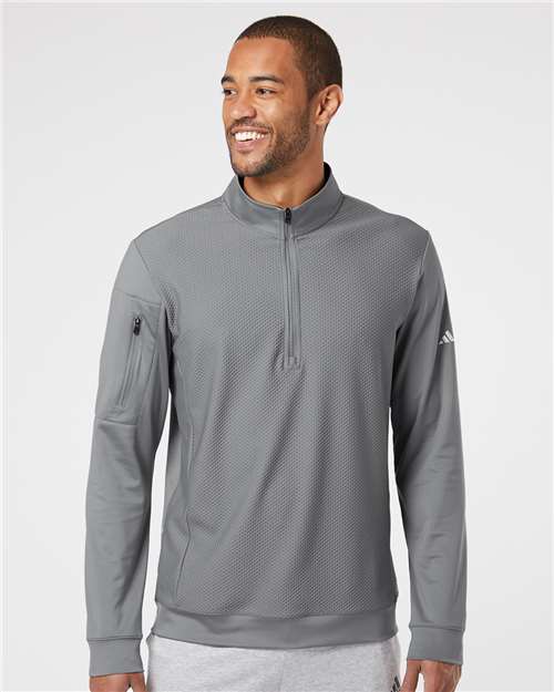 Men's Performance Textured Quarter-Zip Pullover