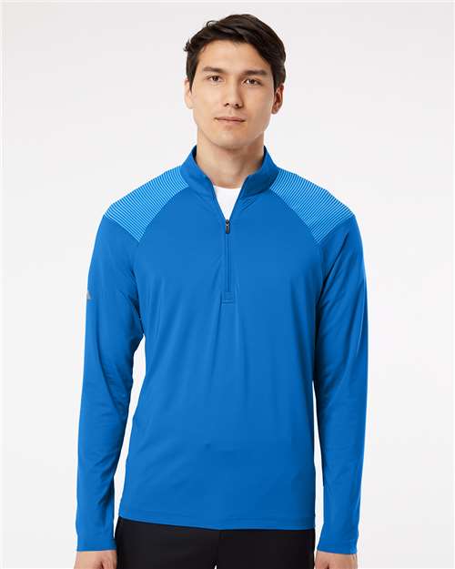 Men's Shoulder Stripe Quarter-Zip Pullover
