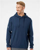 Men's Textured Mixed Media Hooded Sweatshirt