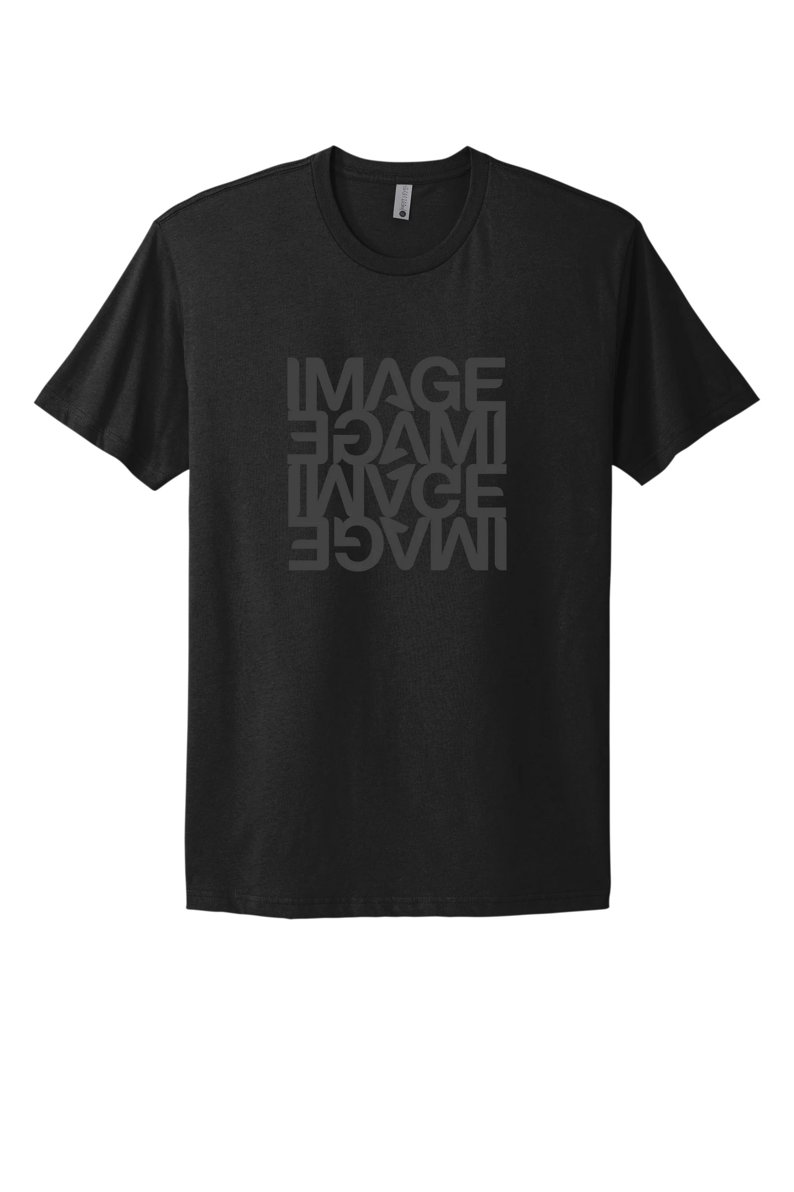 Black IMAGE T-shirt (Black Reflected Logo)