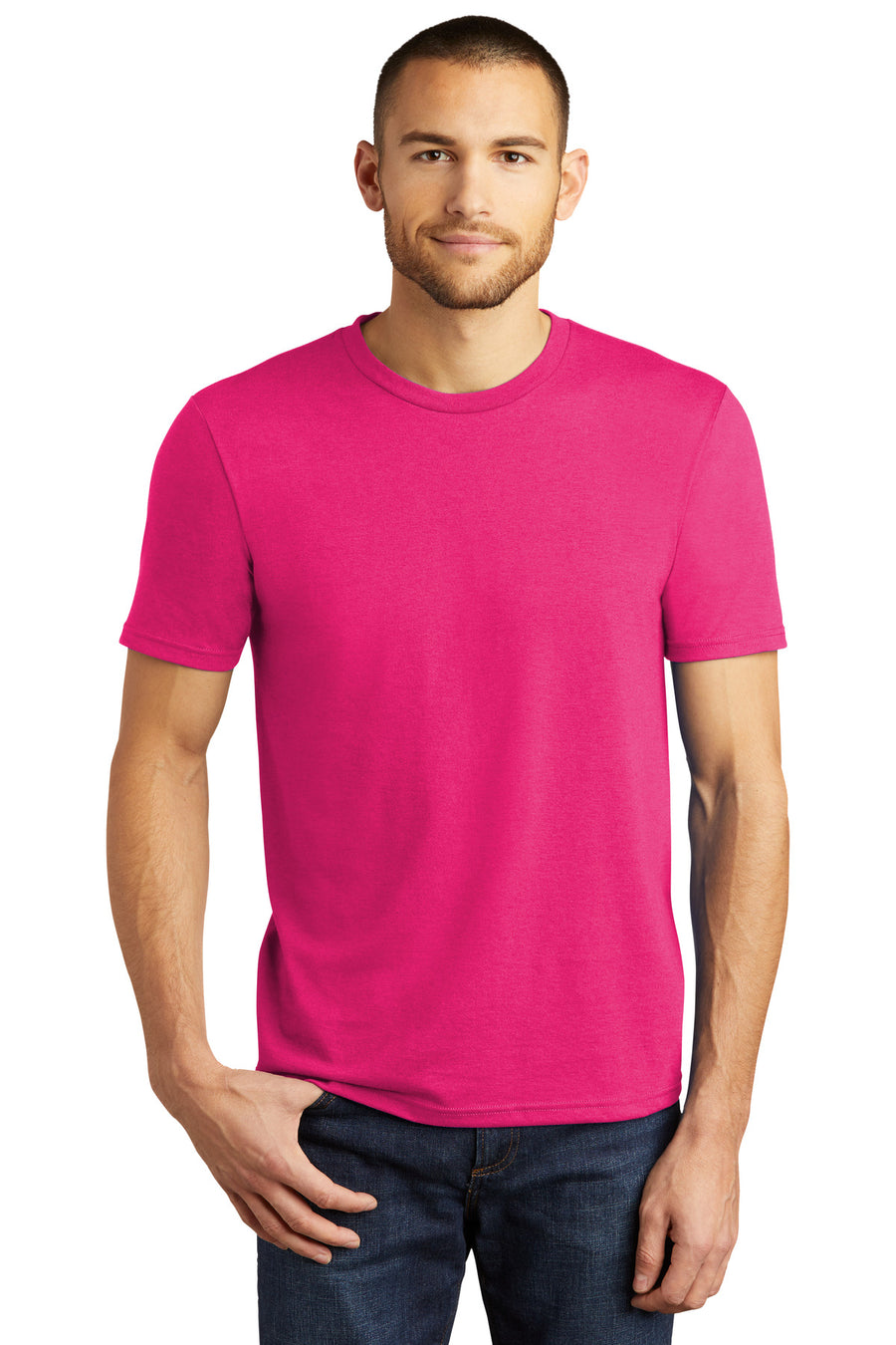 District  ®  Perfect Tri ® Tee. DM130 - Fuchsia Frost