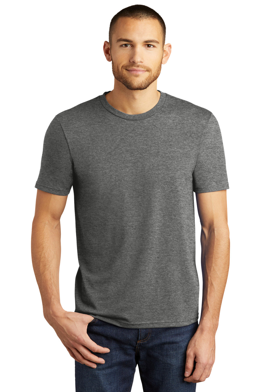 District  ®  Perfect Tri ® Tee. DM130 - Grey Frost