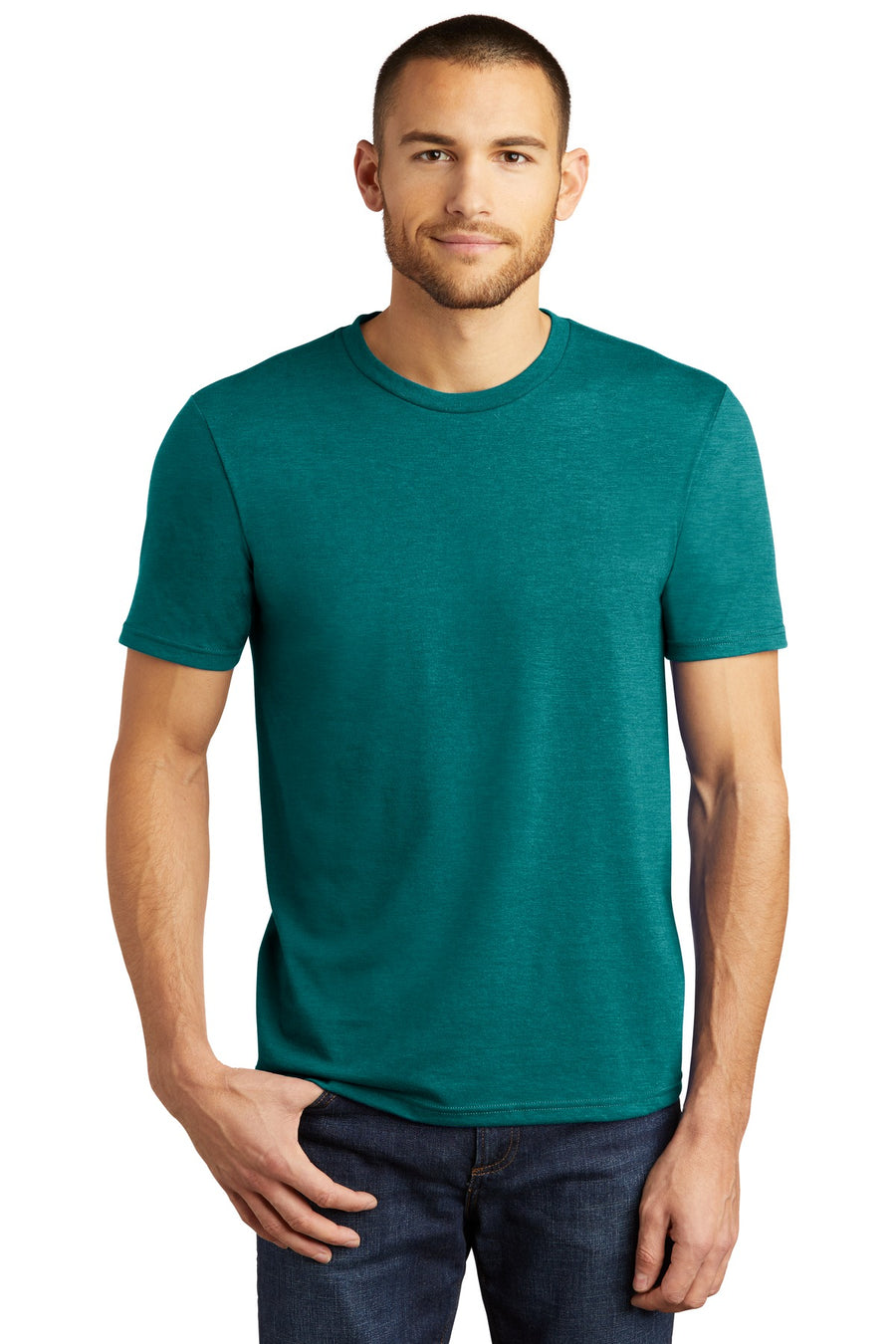 District  ®  Perfect Tri ® Tee. DM130 - Heathered Teal