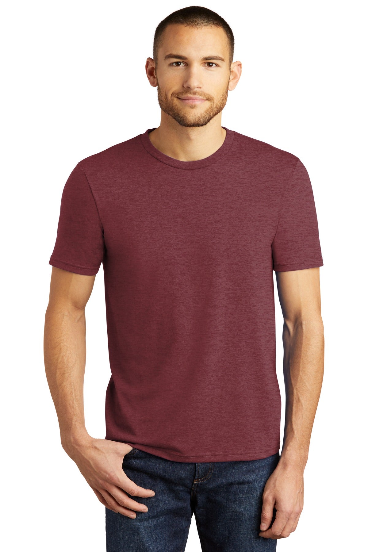 District  ®  Perfect Tri ® Tee. DM130 - Maroon Frost