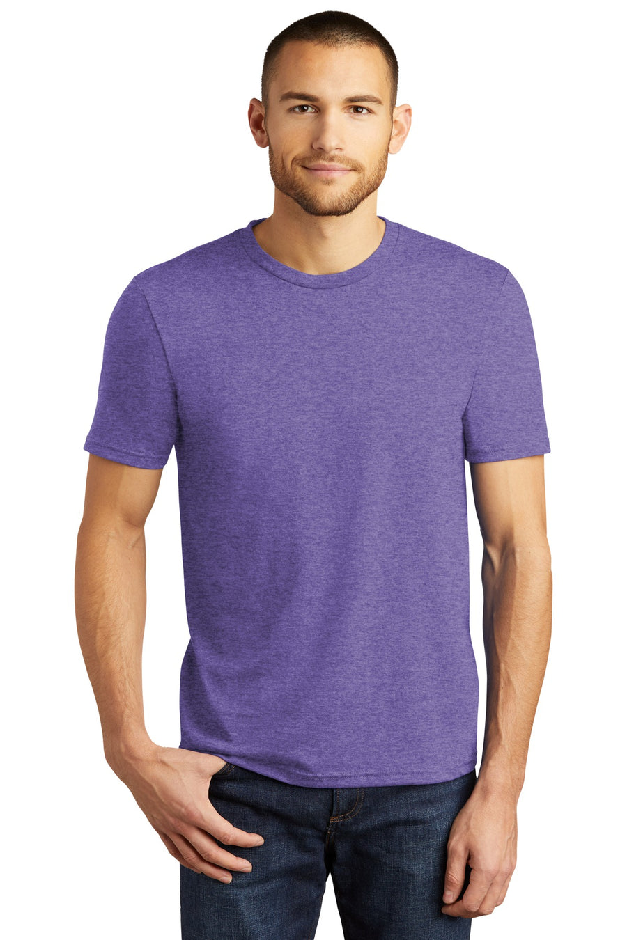 District  ®  Perfect Tri ® Tee. DM130 - Purple Frost