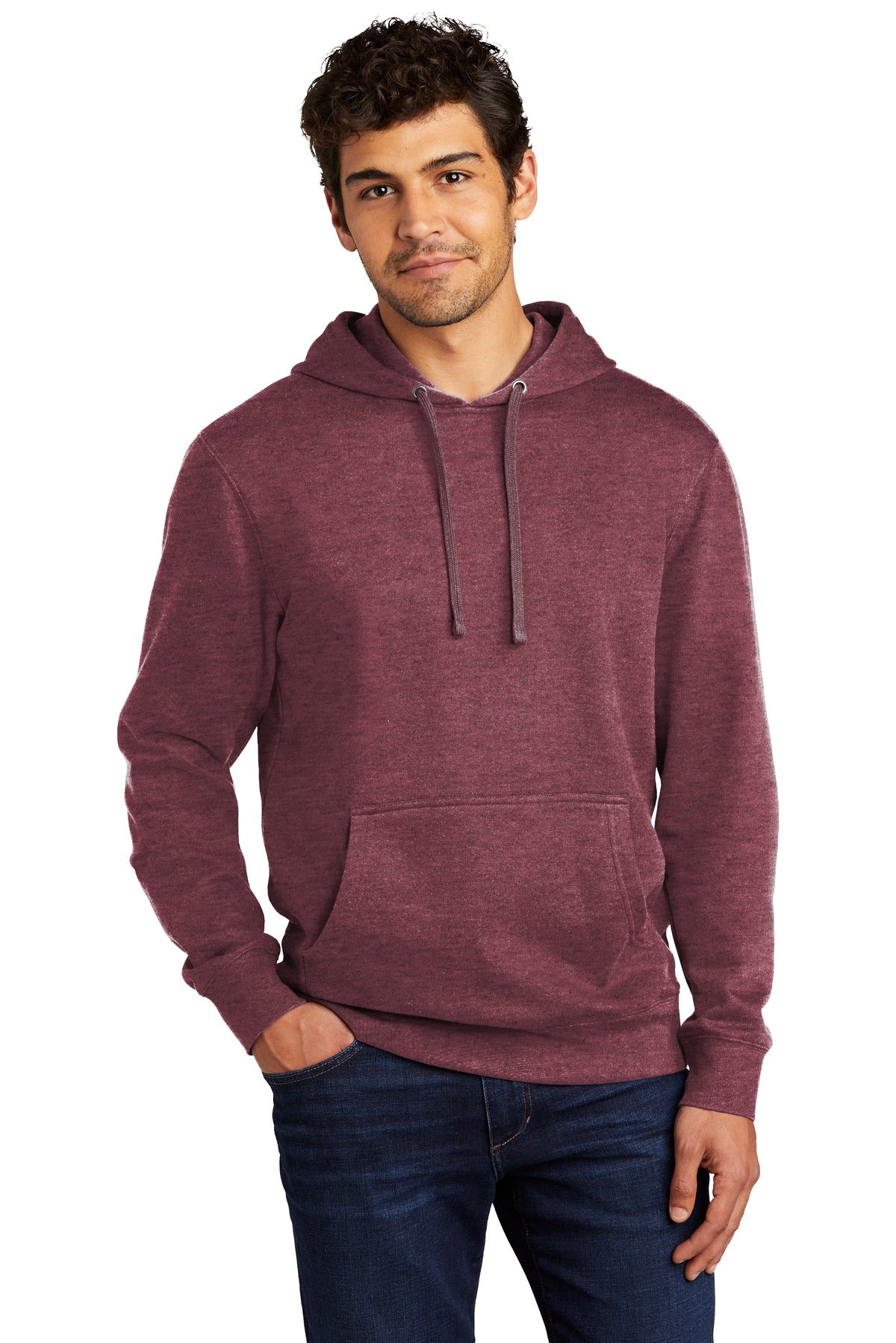 District ®  V.I.T. ™ Fleece Hoodie DT6100 - Heathered Cardinal