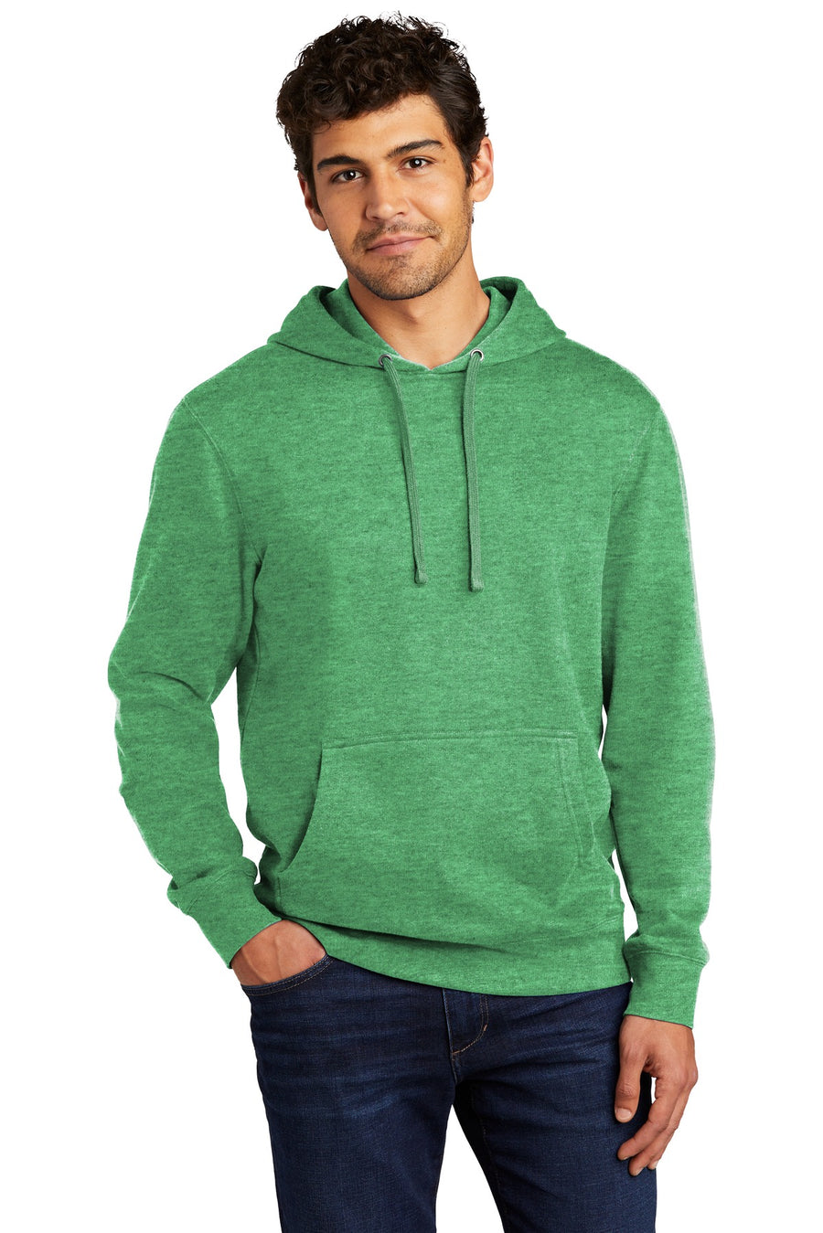 District ®  V.I.T. ™ Fleece Hoodie DT6100 - Heathered Kelly Green