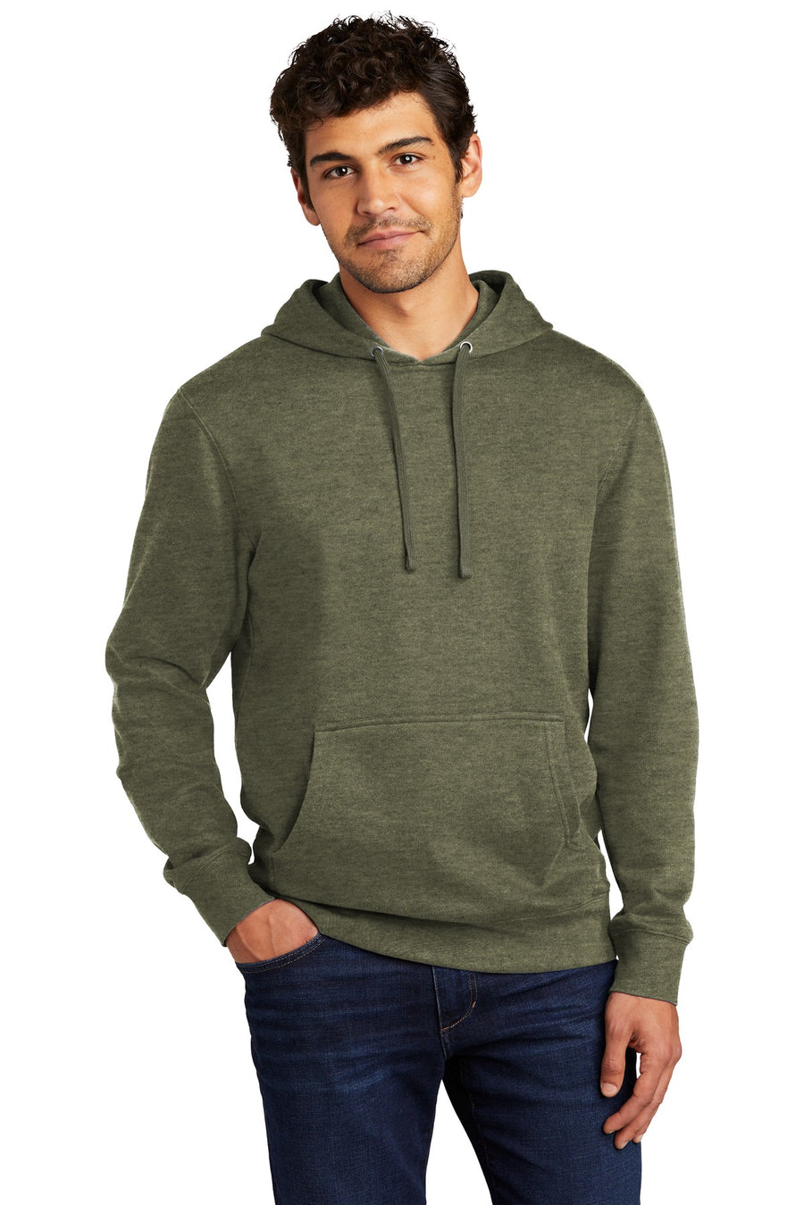 District ®  V.I.T. ™ Fleece Hoodie DT6100 - Heathered Olive