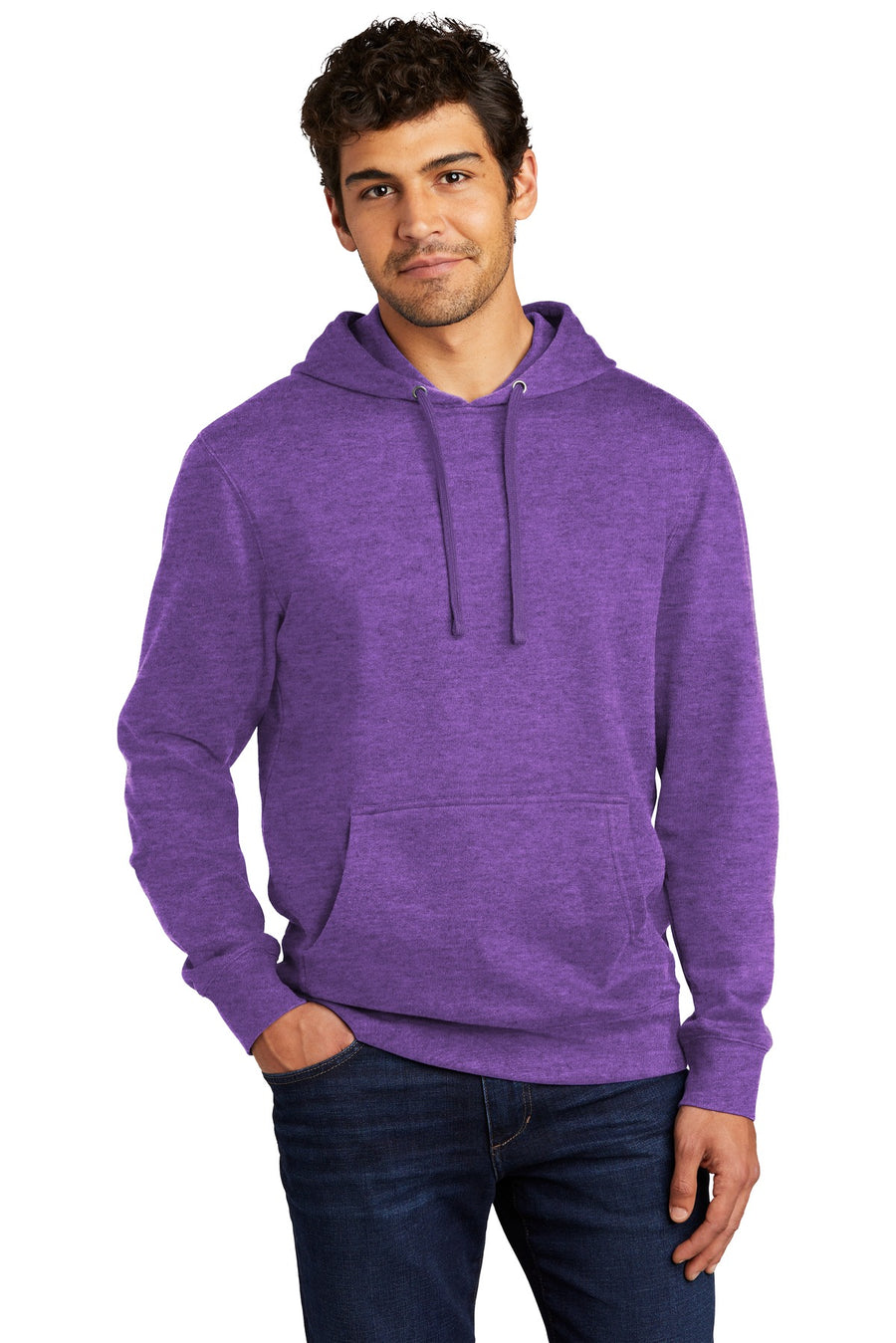 District ®  V.I.T. ™ Fleece Hoodie DT6100 - Heathered Purple