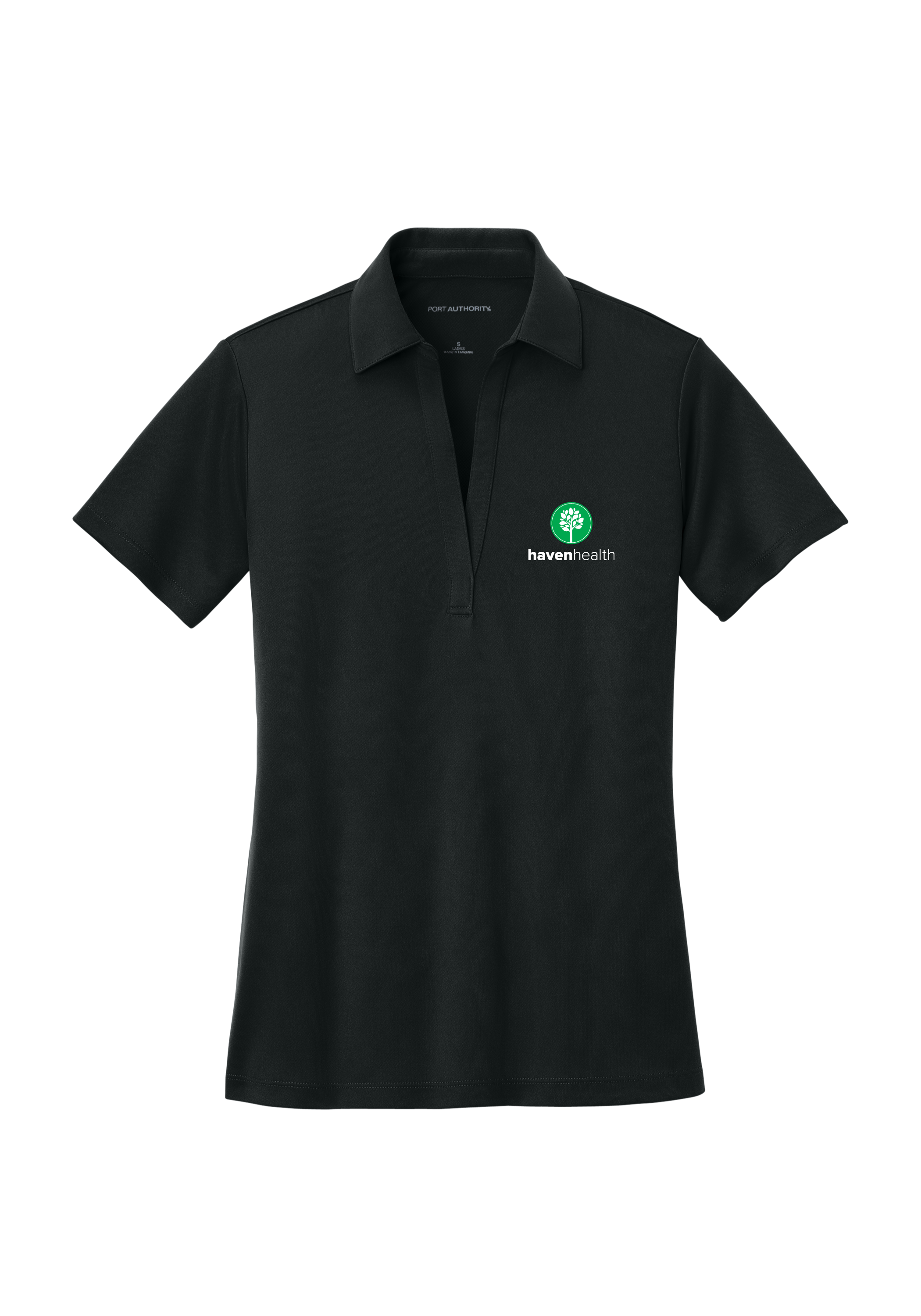 HAVEN HEALTH - Port Authority® Women's Silk Touch™ Performance Polo (BLACK) L540