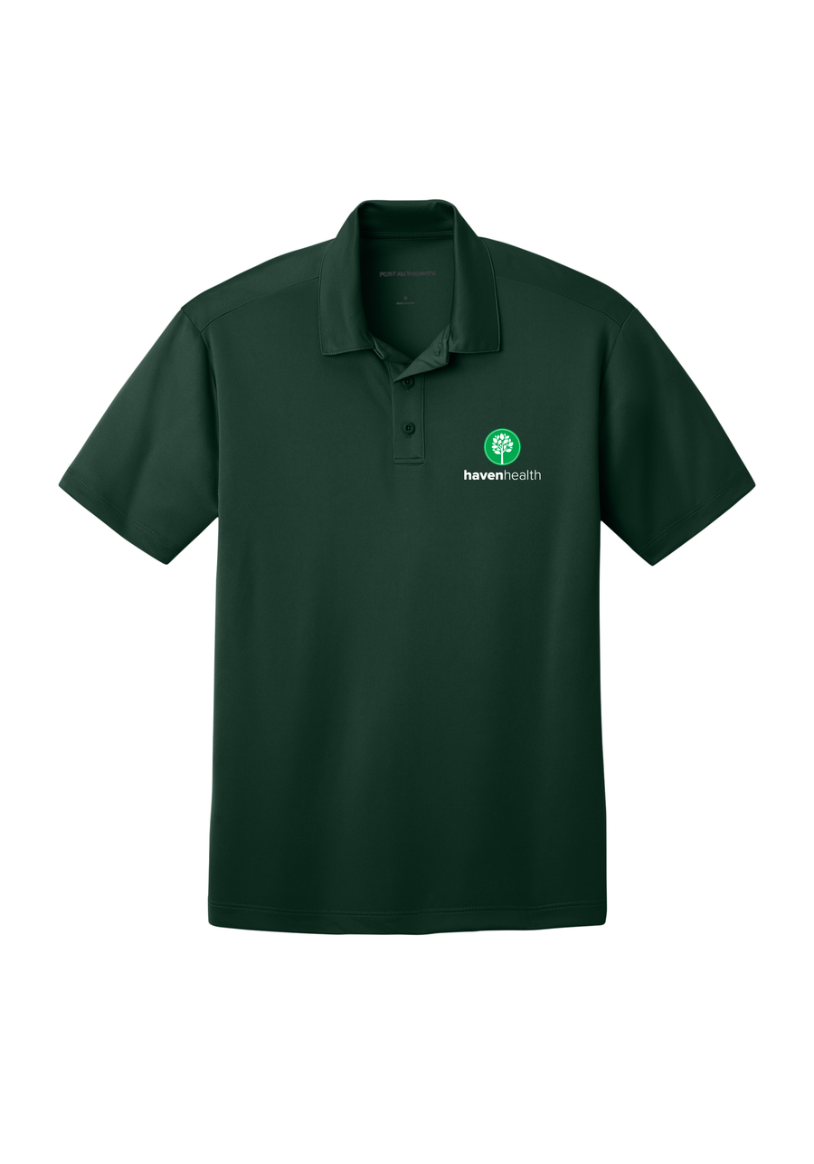HAVEN HEALTH - Port Authority® Men's Silk Touch™ Performance Polo (DARK GREEN)