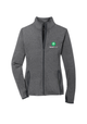 HAVEN HEALTH - Sport-Tek® Women's Sport-Wick® Stretch Contrast Full-Zip Jacket (Charcoal Grey Heather/ Charcoal Grey)