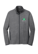 HAVEN HEALTH - Sport-Tek® Men's Sport-Wick® Stretch Contrast Full-Zip Jacket (Charcoal Grey Heather/ Charcoal Grey)