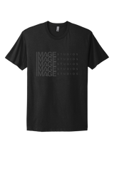 Black IMAGE T-shirt (Black Stacked Logo)