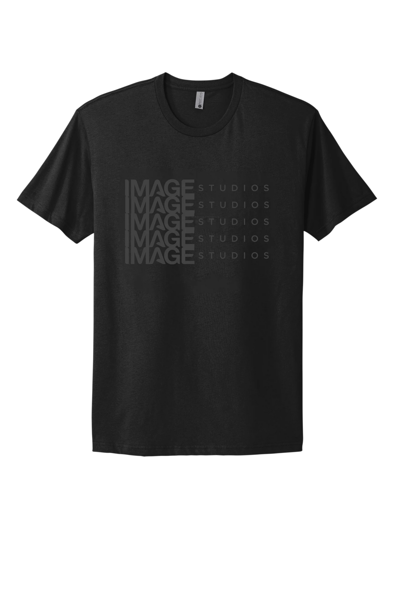 Black IMAGE T-shirt (Black Stacked Logo)