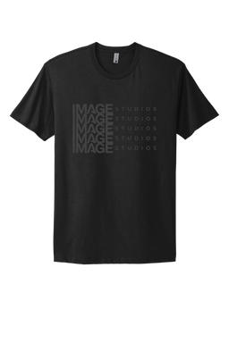Black IMAGE T-shirt (Black Stacked Logo)