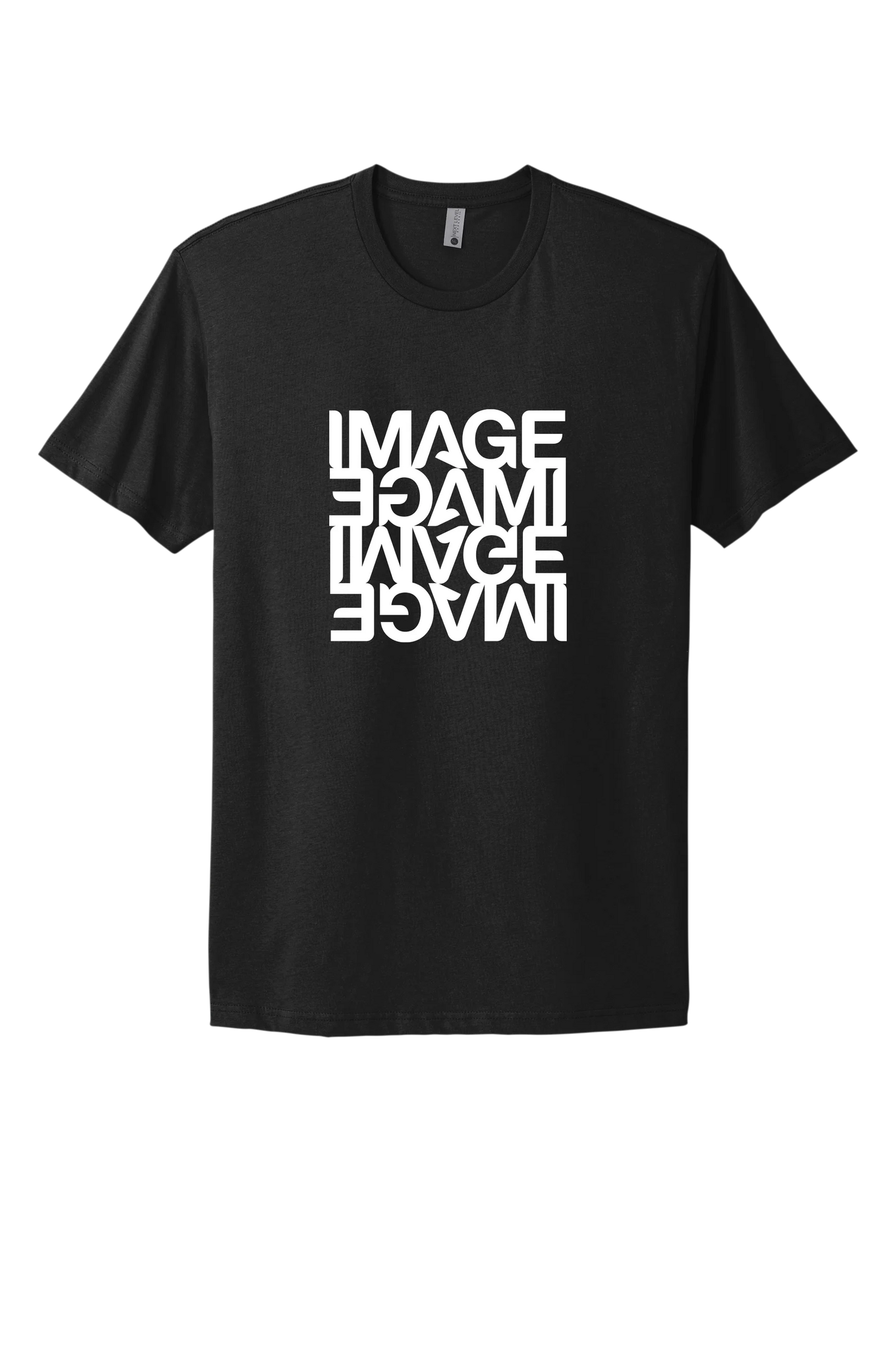 Black IMAGE T-Shirt (White Reflected Logo)