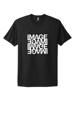 Black IMAGE T-Shirt (White Reflected Logo)