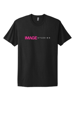 IMAGE T-shirt (Black/Pink Logo)