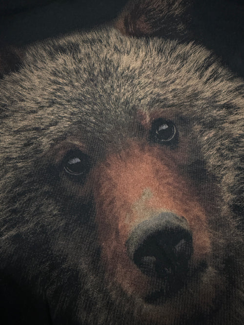 Bear print halftone detail