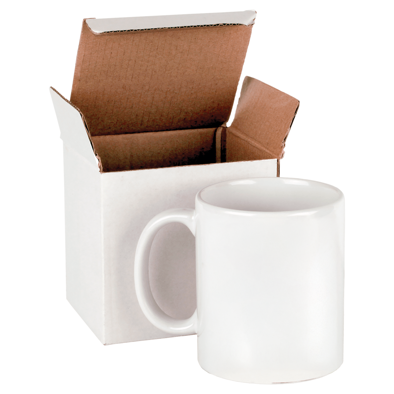 11 oz. White Sublimatable Ceramic Mug with White Box