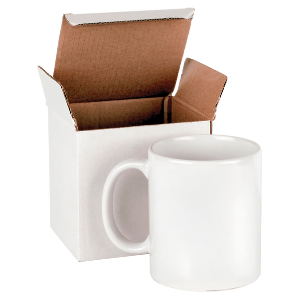11 oz. White Sublimatable Ceramic Mug with White Box