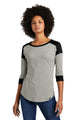 New Era  ®  Women's Heritage Blend 3/4-Sleeve Baseball Raglan Tee. LNEA104