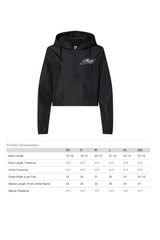 Moxy Lightweight Quarter-Zip Pullover Crop Windbreaker - SOLID BLACK