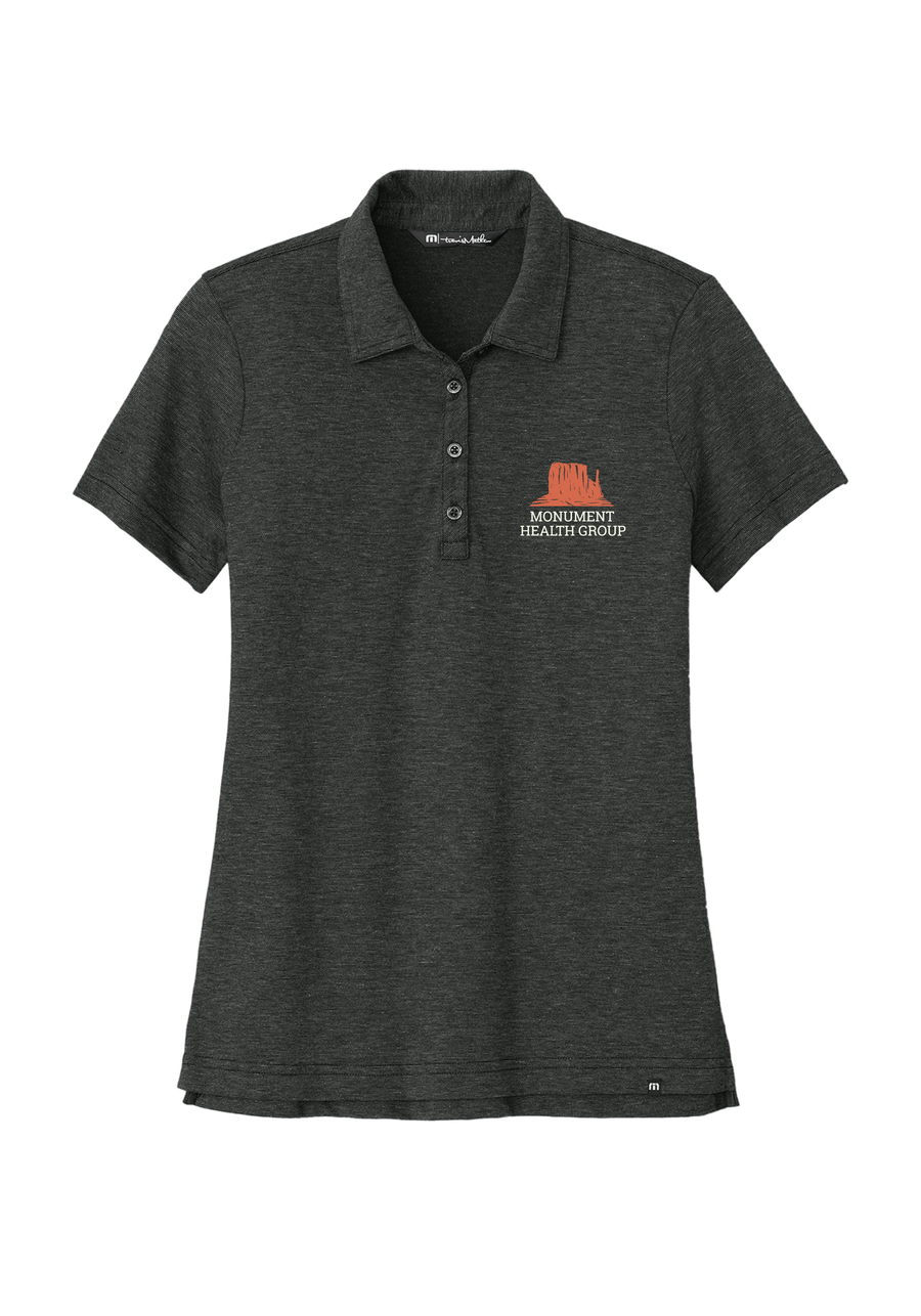 MONUMENT HEALTH - TravisMathew Women's Sunnyvale Polo (BLACK HEATHER)
