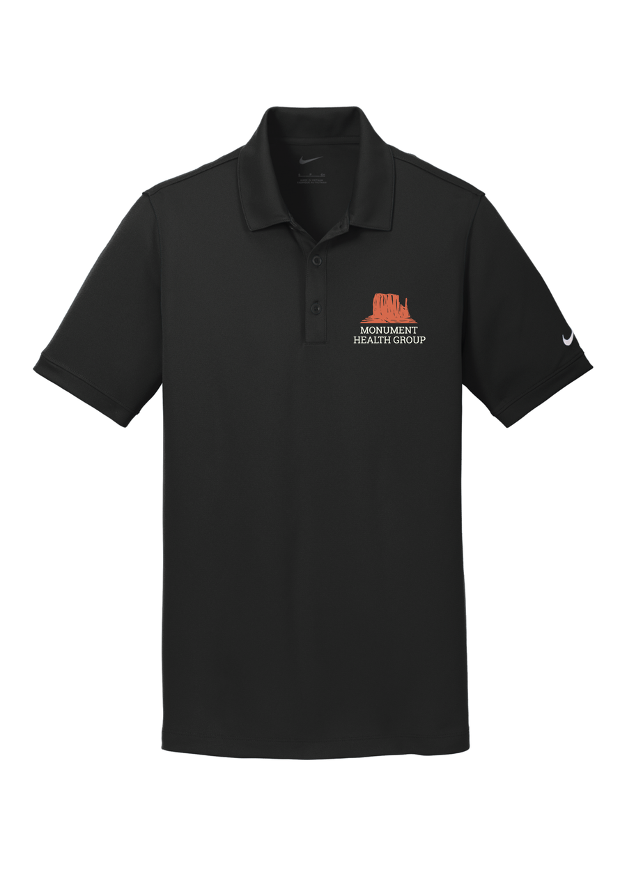 MONUMENT HEALTH - Nike Men's Dri-FIT Solid Icon Pique Modern Fit Polo (BLACK)