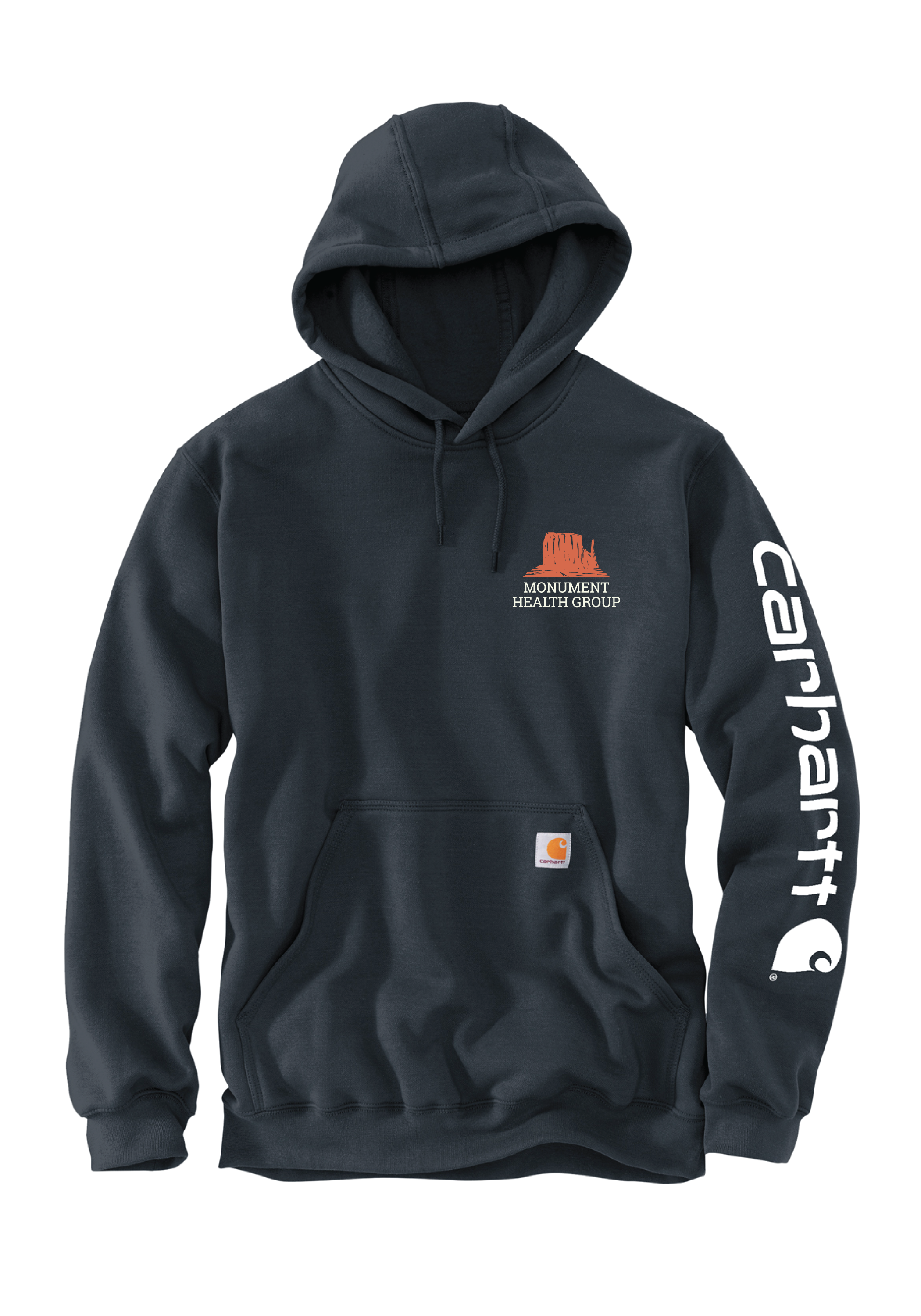 MONUMENT HEALTH - Carhartt® Midweight Hooded Logo Sweatshirt (New Navy)