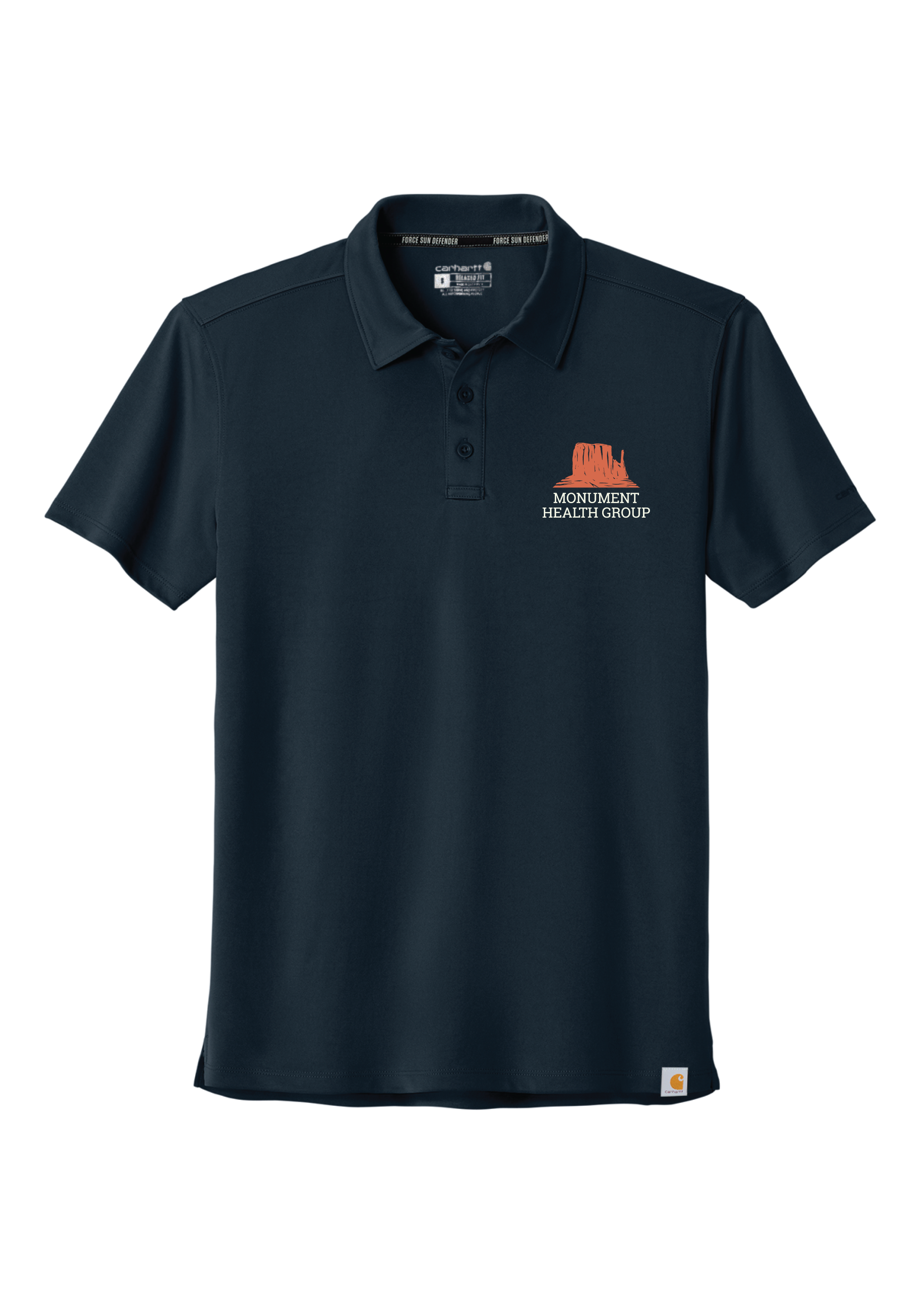 MONUMENT HEALTH - Carhartt Force® Sun Defender™ Polo (Navy)