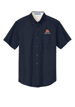 MONUMENT HEALTH - Button Up Port Authority (Navy)