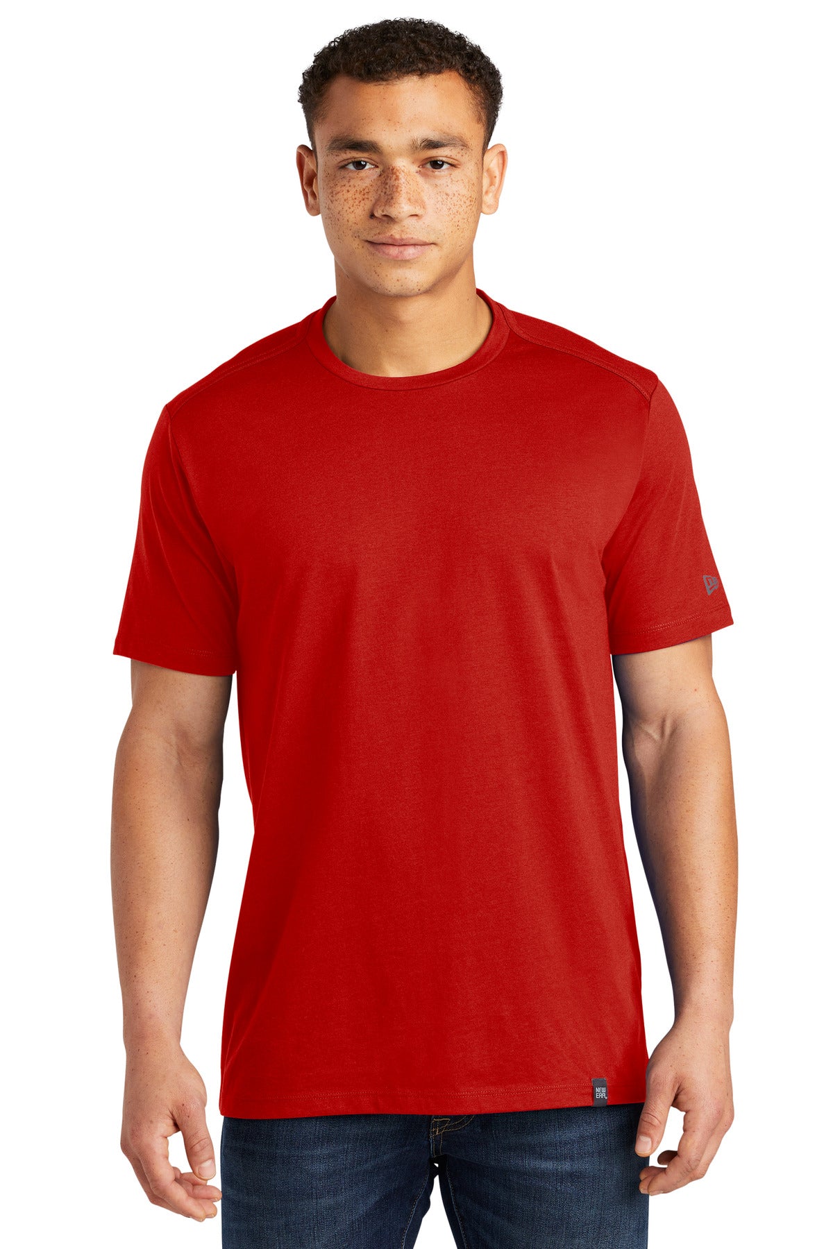 New Era  ®  Heritage Blend Crew Tee. NEA100 - Scarlet